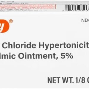 Rugby Sodium Chloride Hypertonicity Ophthalmic Ointment 5% 0.125 Oz (3 Pack)